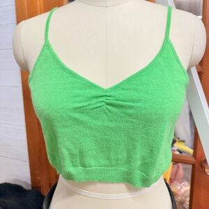 Le Superbe Hailey crop tank green L